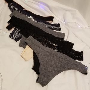 6 Panties ~ Thongs ~ Size Medium